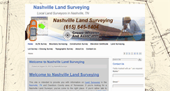 Desktop Screenshot of nashvillelandsurveying.com
